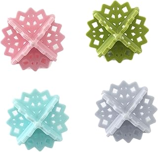 SECFOU 4 Pçs Bolas De Secador De Plástico Sabão Em Pó Bolas De Lavanderia Bolas De Limpeza De Roupas Bola De Lavagem De Roupas Bola De Lavagem De Roupas Bola De Limpeza De Manchas Bola