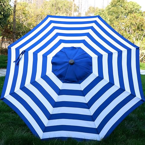 blissun 939 outdoor patio umbrella outdoor table umbrella yard umbrella market umbrella with 8 sturdy ribs push button tilt and crank
