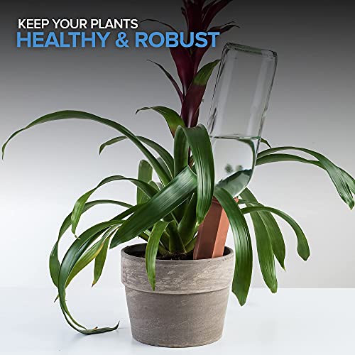 Modern Innovations Ceramic Terracotta Self Watering Spikes (10 Pack) Vacation Automatic Plant Waterer Devices, Indoor/Outdoor Planter Insert, Terra-Cotta Stakes For Potted Plants, Auto-Water System #TOP6