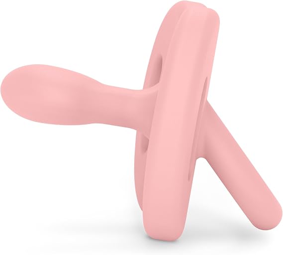 Suavinex, All Silicone Pacifier, for Babies 6/18 Months, Soft Pink