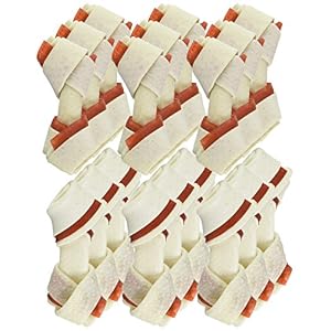 Pork Chomps Baked Pork Skin Dog Chews, 3-inch Knots, with Bacon Flavor Strip, 18 Count Pork Chomps Baked Pork Skin Dog Chews, 3-inch Knots, with Bacon Flavor Strip, 18 Count
