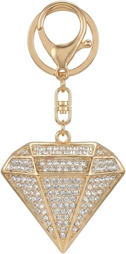 Diamond Keychain – Good Luck Keychains Keychains Bag Charms for Women with Sparkling rhinestone, Cute Key Chians Key Chains Gifts for Sparkle Lovers