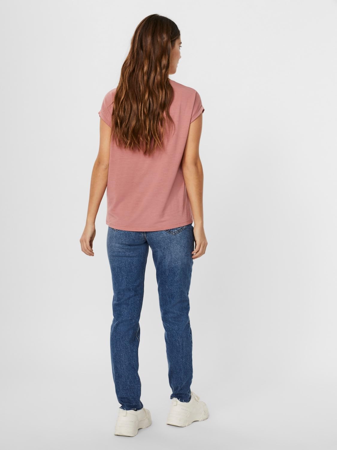 VERO MODA Damen Vmmaxi My Soft Ss U-Neck T-Shirt
