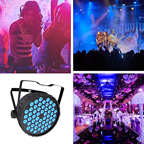 Betopper Dj Lights 2 Pack, 54X3W Led Par Lights, Dmx Stage Lights Sound Activated, Strobe Wash Lights For Wedding, Church, Party, Club, Concert And Festival Events #TOP7