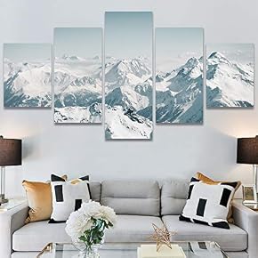 SIGNWIN 5 Panel Canvas Wall Art Modern Art...