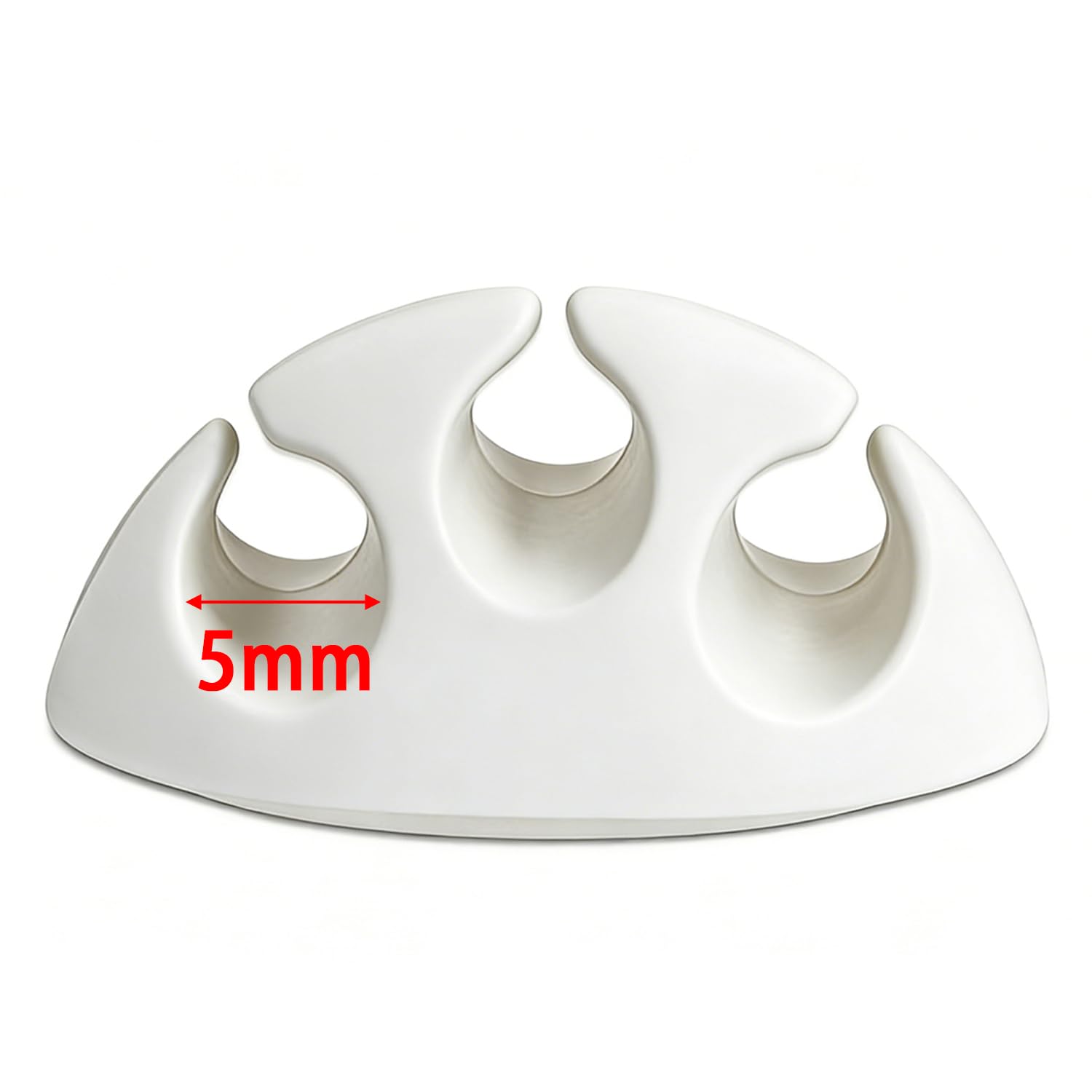 10 clip fermacavi, porta cavi autoadesivo e multi-slot in silicone per organizzare i cavi della scrivania (bianco)