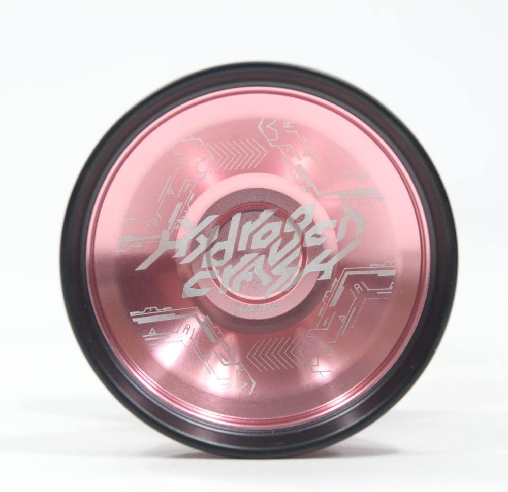 Hydrogen Crash Yo-Yo - Bi-Metal YoYo (Pink with Matte Black Rings)