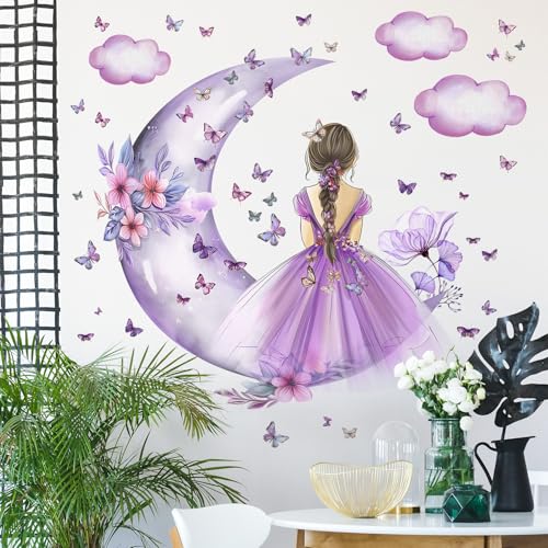 Vinilos Decorativos Mariposa Morada para Pared 2 Hojas miniatura 6
