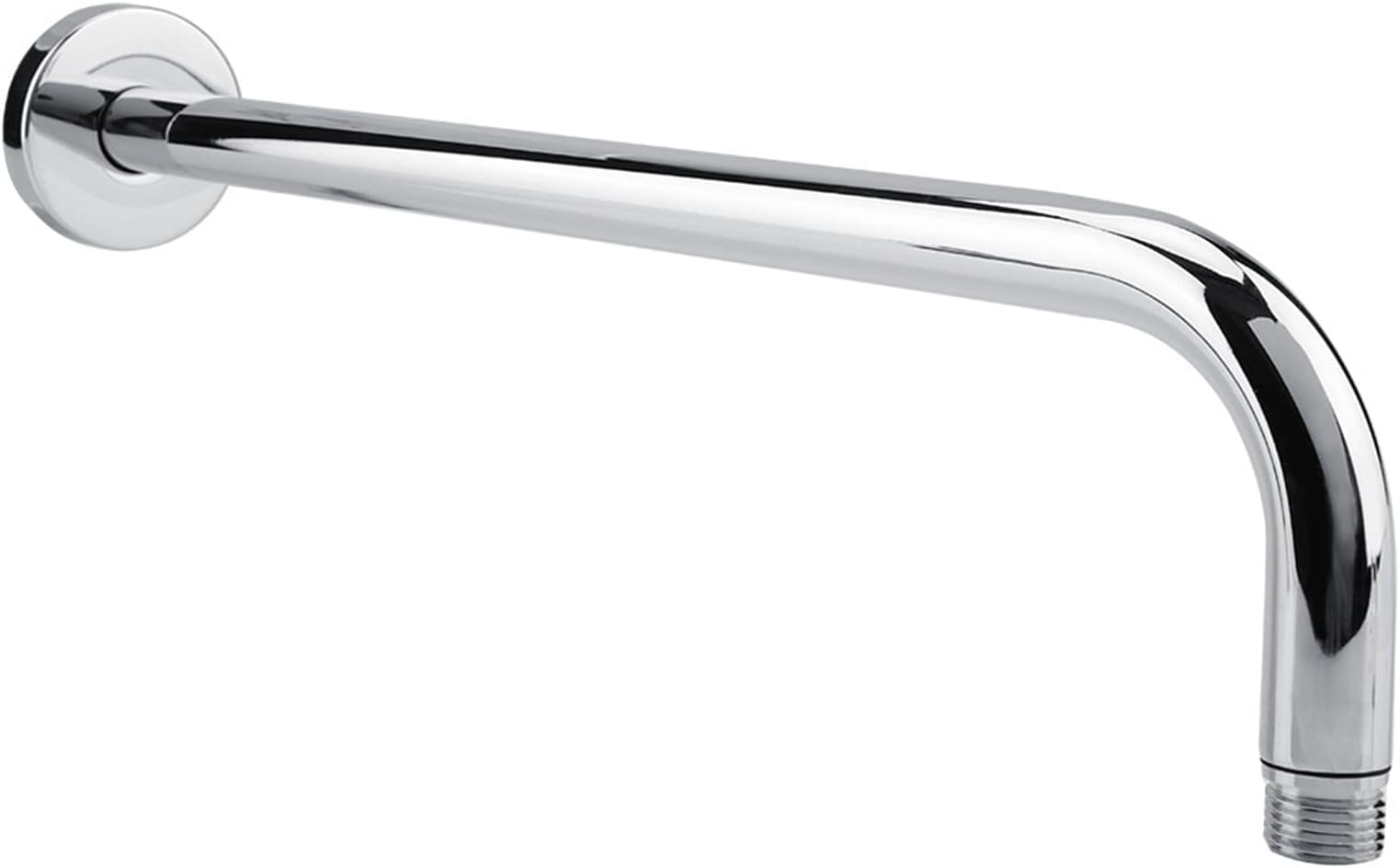Oumefar Rain Head Arm Rainhead Arm Extra Long Arm Extension Handle Replacement Shower Arm Chrome Shower Arm Stainless Steel for Bathroom