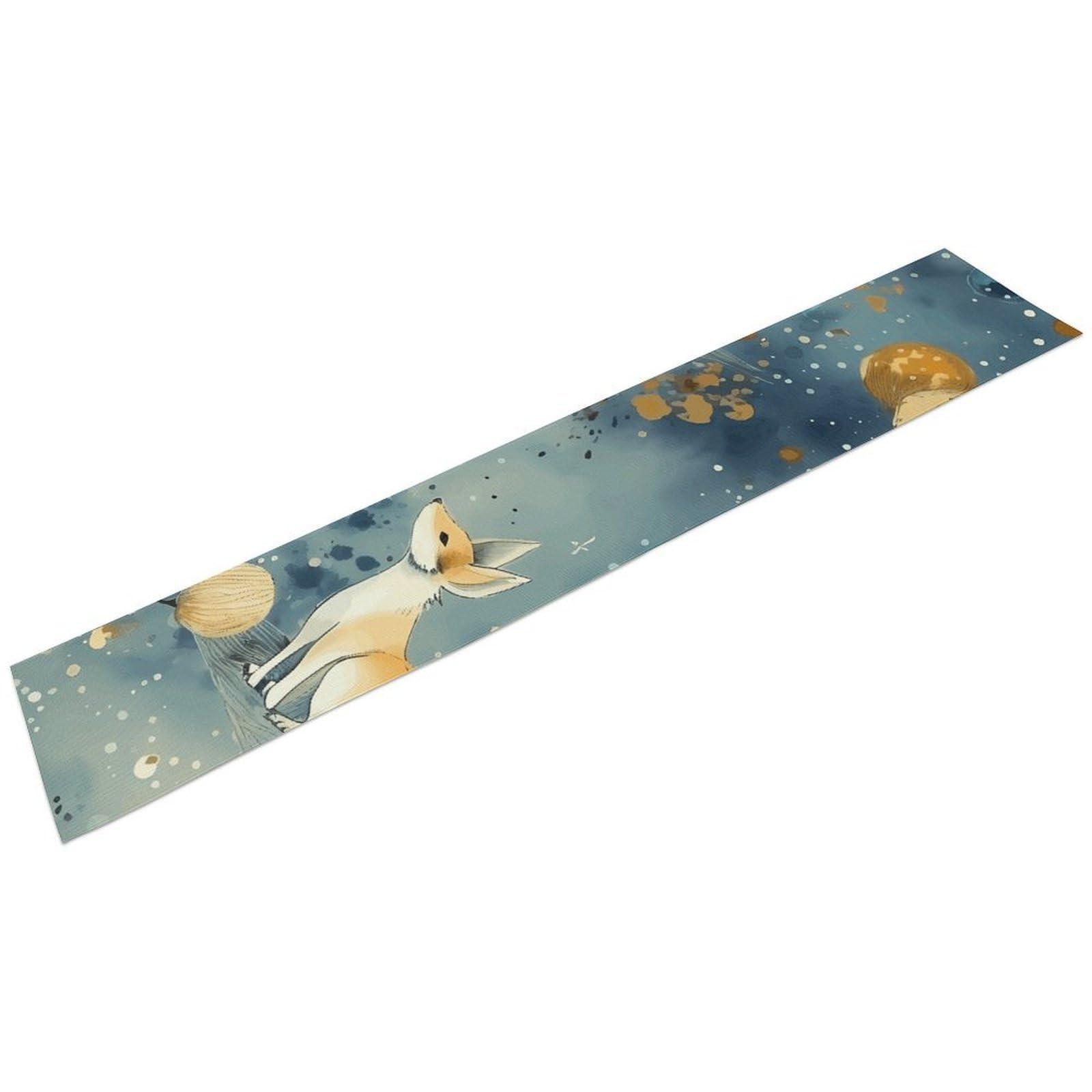 Hand Drawn Small Animals Table Runner Long Linen Table Runners Farmhouse Rustic Table Runner Seasonal Kitchen Dining Table Decoration for Home Party Decor 13 X 72 Inch