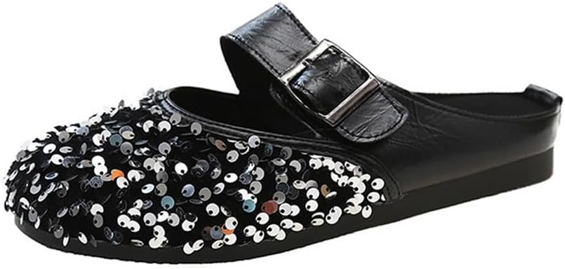 pium ボリュームリボンフリルベルトサンダル ブラック×ピンク pium