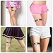 Penitue 2pcs Heart Garters, Adjustable Heart Thigh Garter Belts Punk Thigh Leg Band Straps Fashion Clothing Accessories for Women Cosplay