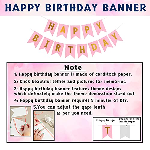 Image of Party Propz 50 Pcs Unicorn Theme Birthday Decoration Kit - Unicorn Birthday Decoration for Girls, Decorations Kit For birthday Girls, Kids birthdays decorations Item with Balloons & Banner