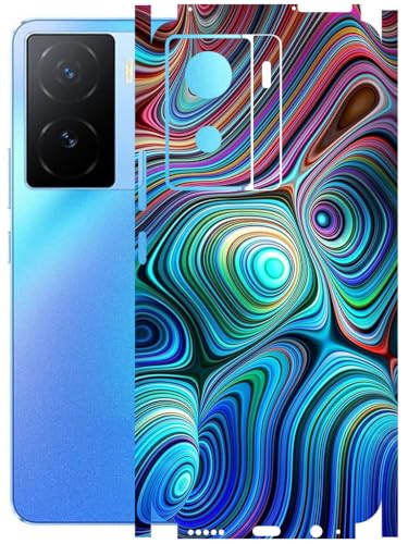 Image of AtOdds - Full Body Back Screen Guard Protector Film - Lamination Wrap Skin Sticker Compatible with IQOO Z7 (5G) | Scratchproof Matte Finish (Water Paint)