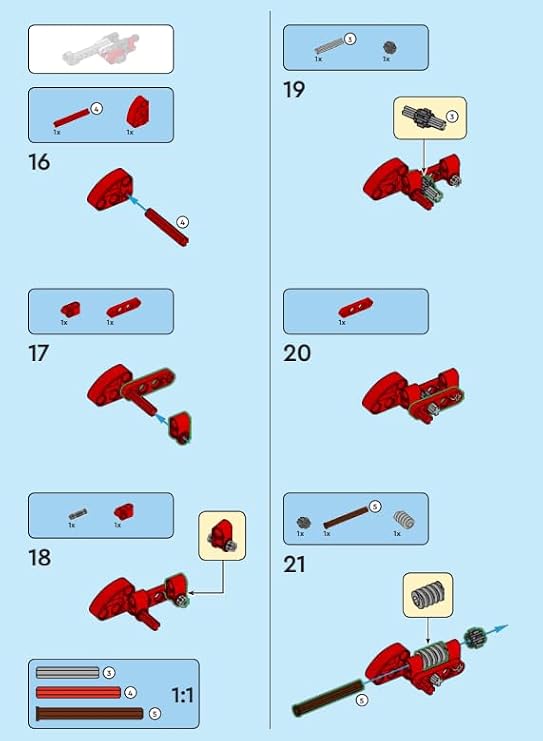LEGO Technic Mini Set: Firetruck Fire Engine (80 pcs) Ages 7+
