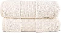 Vista 1 de Hencely Juego de 2 toallas de mano de lujo (16 x 28 pulgadas), algodón turco suave, absorbente, de secado rápido, para cara, cuerpo, cocina y baño