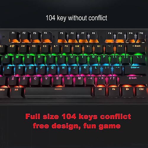 Teclado Gamer Vikyeshk4avb09y-13 USB RGB miniatura 2