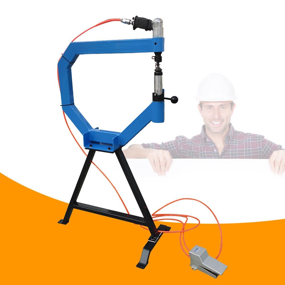Pneumatic Planishing Hammer - 50-100 PSI Polierhammer Mit 3 Ambossen Für Metallarbeiten