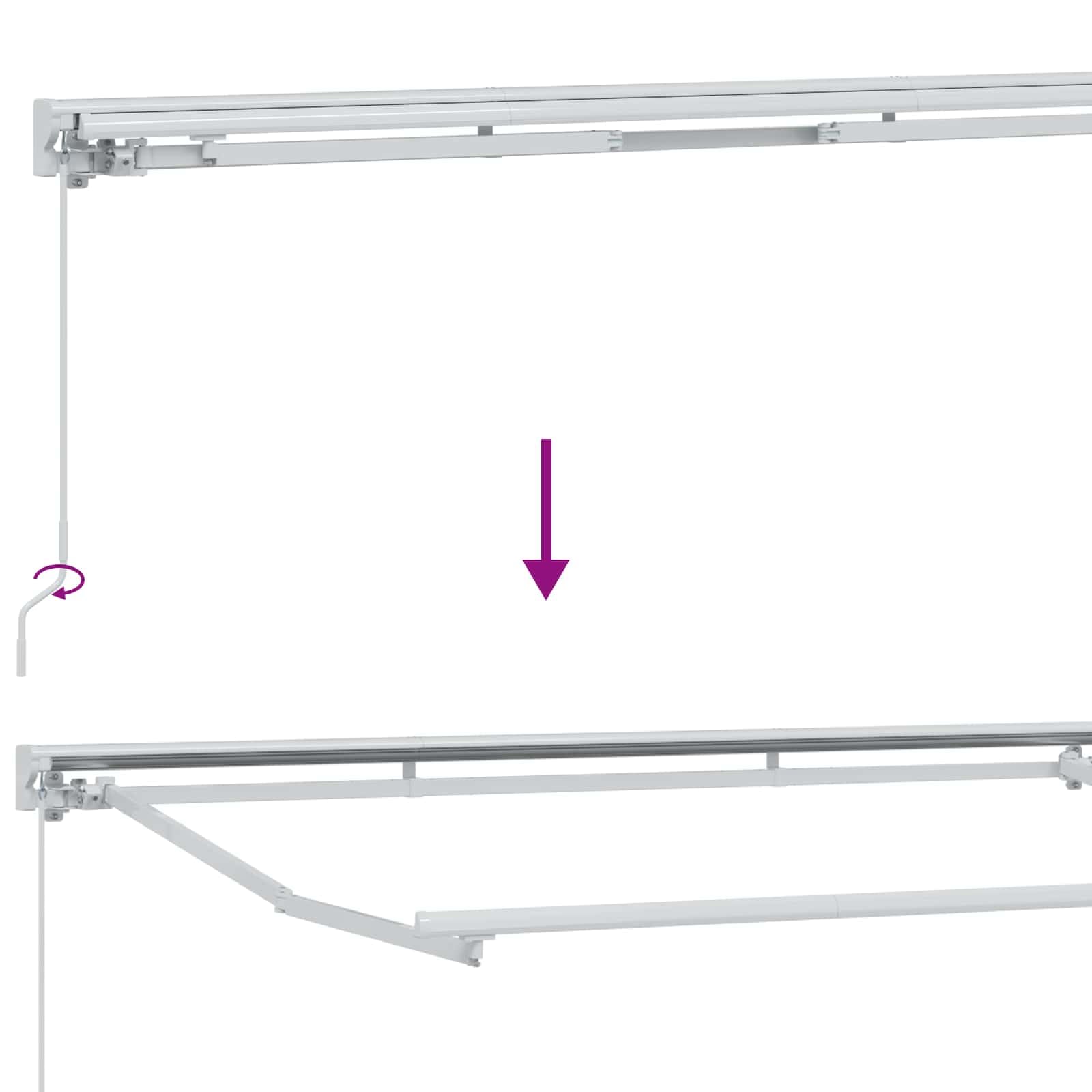 LKJephalotrope 16x10ft Motorized Retractable Awning with Remote, Cream | Features a metal frame and half-cassette design, offering manual crank override for patio and garden sun protection.