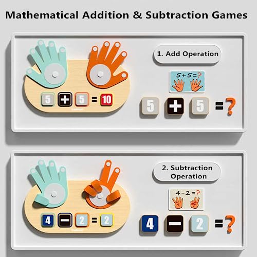 TOP BRIGHT Educational Learning Number Toys for Toddlers 2-4 Years, Kids Finger Counting Math Number Blocks Homeschool Supplies, Montessori Toys for 3 4 5 Year Old - Image 4