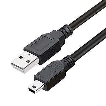 Storite 35Cm Usb 2.0 A To Mini 5 Pin B Cable For External Hdds/Camera/Card Readers, Black
