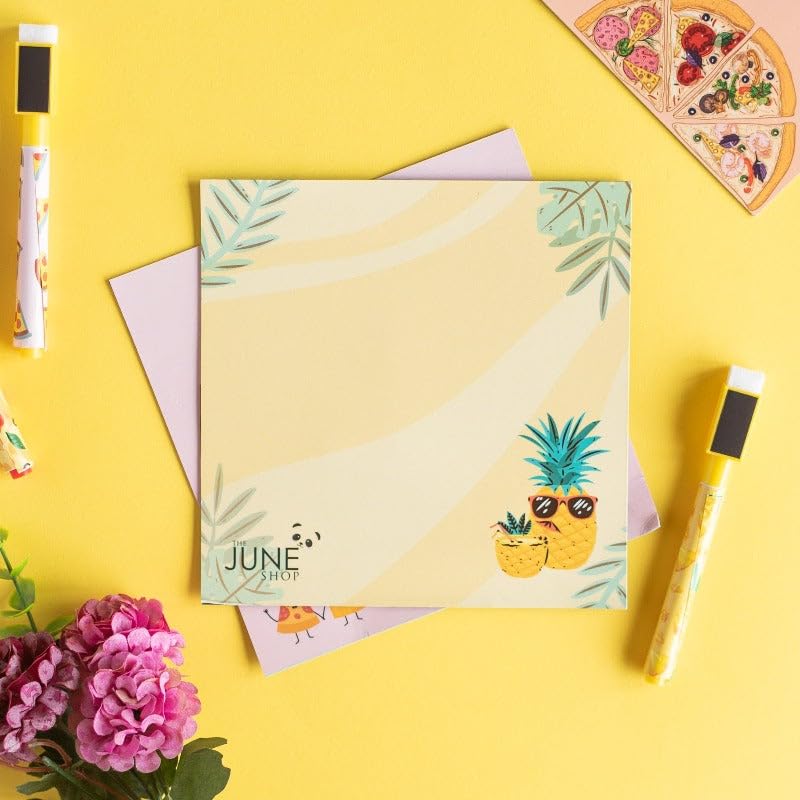 The June shop Magnetic Board Sheet (Rewritable) (Cool Pineapple)