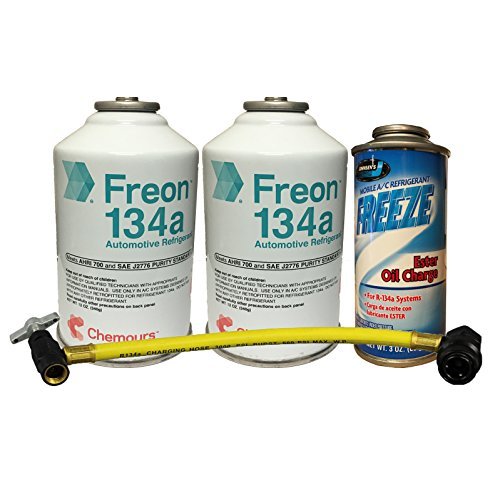 DuPont Quick Charge Kit 2 Cans R134a Refrigerant, Oil Charge & Can Tap WantItAll