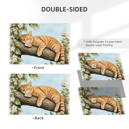 Drapeau extérieur chat en polyester durable de qualité supérieure lavable et traité anti-UV - 5