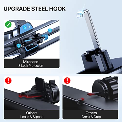 Miracase Phone Mount For Car, [Strong Suction] Universal 3 In 1 Phone Holder For Dashboard Windshield Air Vent Compatible With Iphone 14 13 12 11 Pro Max Mini All Mobile #TOP6