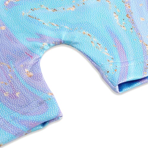 Image of HOZIY Gymnastics Leotards for Girls Unicorn Aurora Rainbow Mermaid Dinosaur Cupcake Sparkle Biketard Toddlers Kids Children