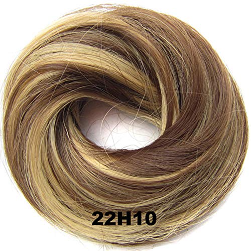Miniatura 3 de Pelo sintético moño desordenado pieza Chignon Instant Ponytail postizo para mujeres niñas (22H10)