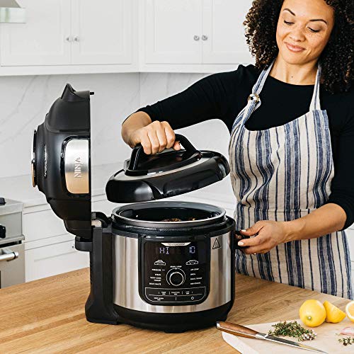 Ninja Fd401 Foodi 8-Qt. 9-In-1 Deluxe Xl Cooker & Air Fryer-Stainless Steel Pressure Cooker, 8-Quart, (Renewed) #TOP2