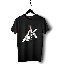 WH PLASH Silah desenli  zel tasar m ti rt, atlama solma yapmayan premium kalite T-shirt,Unisex Tshirt