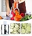 Ourokhome Rotary Cheese Grater Hand Crank, Kitchen Shredder Speed Mandolin Slicer Nut Grinder with Handle and Drum Blades for Cheese, Vegetable, Walnut, Chocolate, Potato, Carrot, 3 Blades, Red