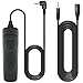 3.3ft Shutter Release Remote Control with 11.4ft Extension Cable 2.5mm, AFUNTA RS-60E3 Wired Remote Control Switch Cord Replacement Compatible 70D 100D 1200D Digital Camera DSLR