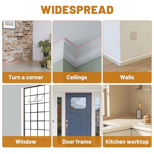 LALAGO Flexible Selbstklebend Zierleisten Deckenleisten, Flexible Viertelstab, TPE Dreieck Zierleiste für Decken und WandüBergang, Abschlussleiste Küchenarbeitsplatte Wandkanten (5M,12x9mm,Schwarz)