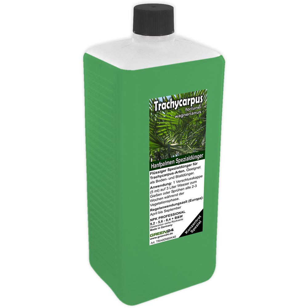 Trachycarpus Dnger XL 1 Liter fr Hanfpalmen Tessinerpalmen Trachycarpus  fortunei wagnerianus Palmen als Spezial Wurzeldnger + Blattdnger Profi  Linie dngen : Amazon.de: Garten