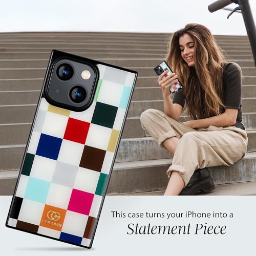 Image of COCOMII Rectangle for iPhone 14 /13 Case, Le Carre de Luxe Checkered