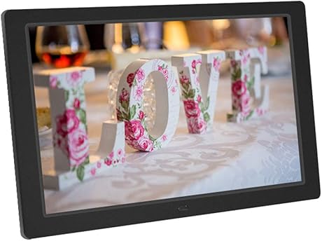 LWKBE Digitaler Bilderrahmen 121 Zoll hochauflAsender 1280 800 IPS-Bildschirm und Kalender- Uhrfunktion Wiedergabe von MP3- Foto-HD-Video-USB- SD-Karten mit Fernbedienung LWKBE Digitaler Bilderrahmen 121 Zoll hochauflAsender 1280 800 IPS-Bildschirm und Kalender- Uhrfunktion Wiedergabe von MP3- Foto-HD-Video-USB- SD-Karten mit Fernbedienung