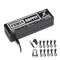 Donner Gitarre Pedal Power Supply 10 Isolated Ausgang Pedal Netzteil für 9V/12V/18V Effektpedale (DP-2)