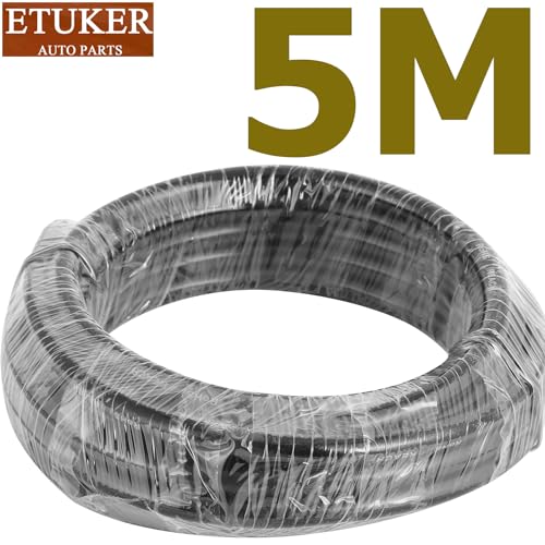 ETUKER Fahrzeugkabel 8 adrig 5M Kabel Anhänger 8 polig Camping Fahrzeugleitung Kabelquerschnitt 7x0.5mm² +1x1mm² Anhänger Beleuchtung Kabel