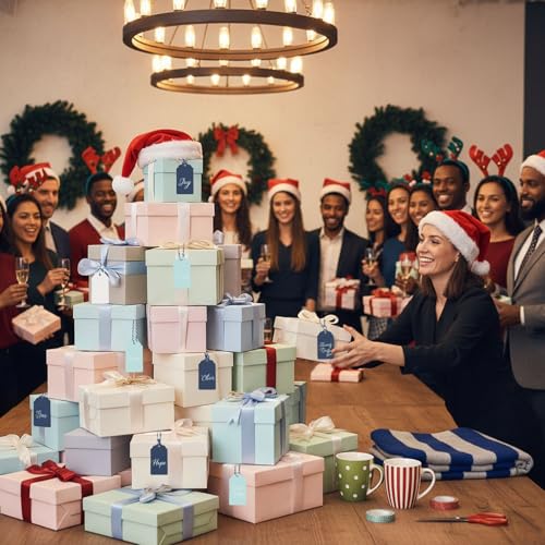 SallyFashion 200 PCS Gift Tags with String Attached, 1.57"x2.76" Colored Hang Tags for Clothes DIY Crafts Wedding Holiday Baby Showers Birthdays(Blue) 6