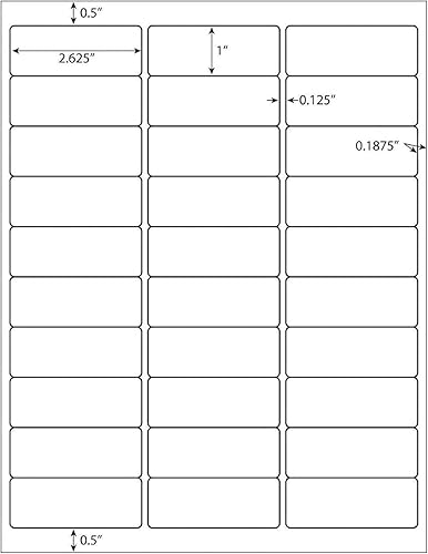 Miniatura 20 de LabelMore 100 hojas, papel adhesivo imprimible, hoja de papel de impresora de etiquetas adhesivas de 8.5 x 11 pulgadas para impresoras láser