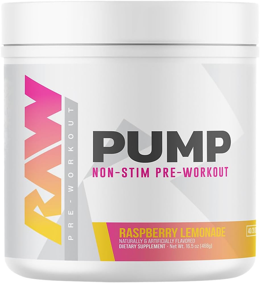 RAW Pump Stim Free Pre Workout (Raspberry...