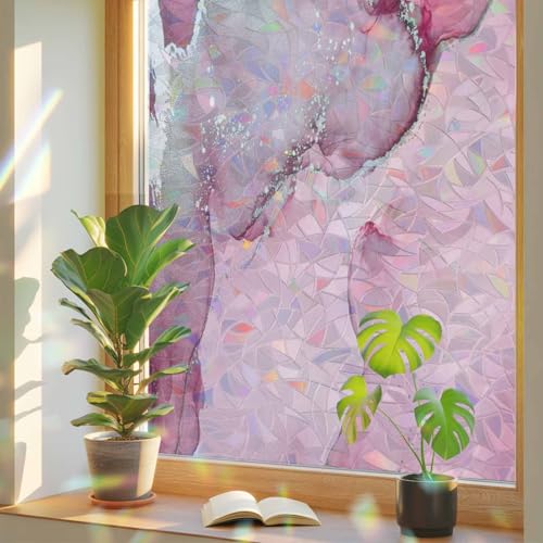 Película Decorativa para Ventana Rosa 17.7x39.3 pulgadas