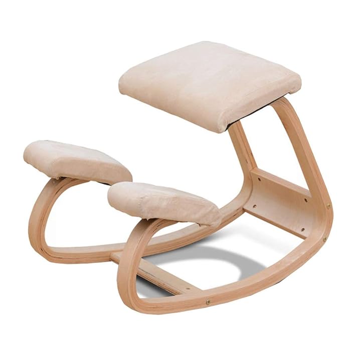 Buy Sleekform Ergonomic Kneeling Chair Back Correction Posture Wooden Stool For Office & Home