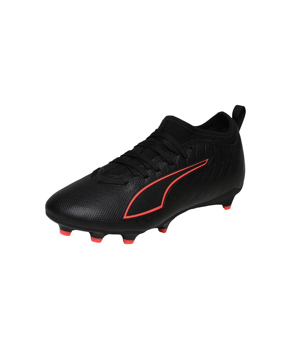 Puma Ultra 6 Match FG/AG JR Chaussures de Football, Noir et Rouge, 48 EU, Puma Noir Puma Rouge, 32 EU
