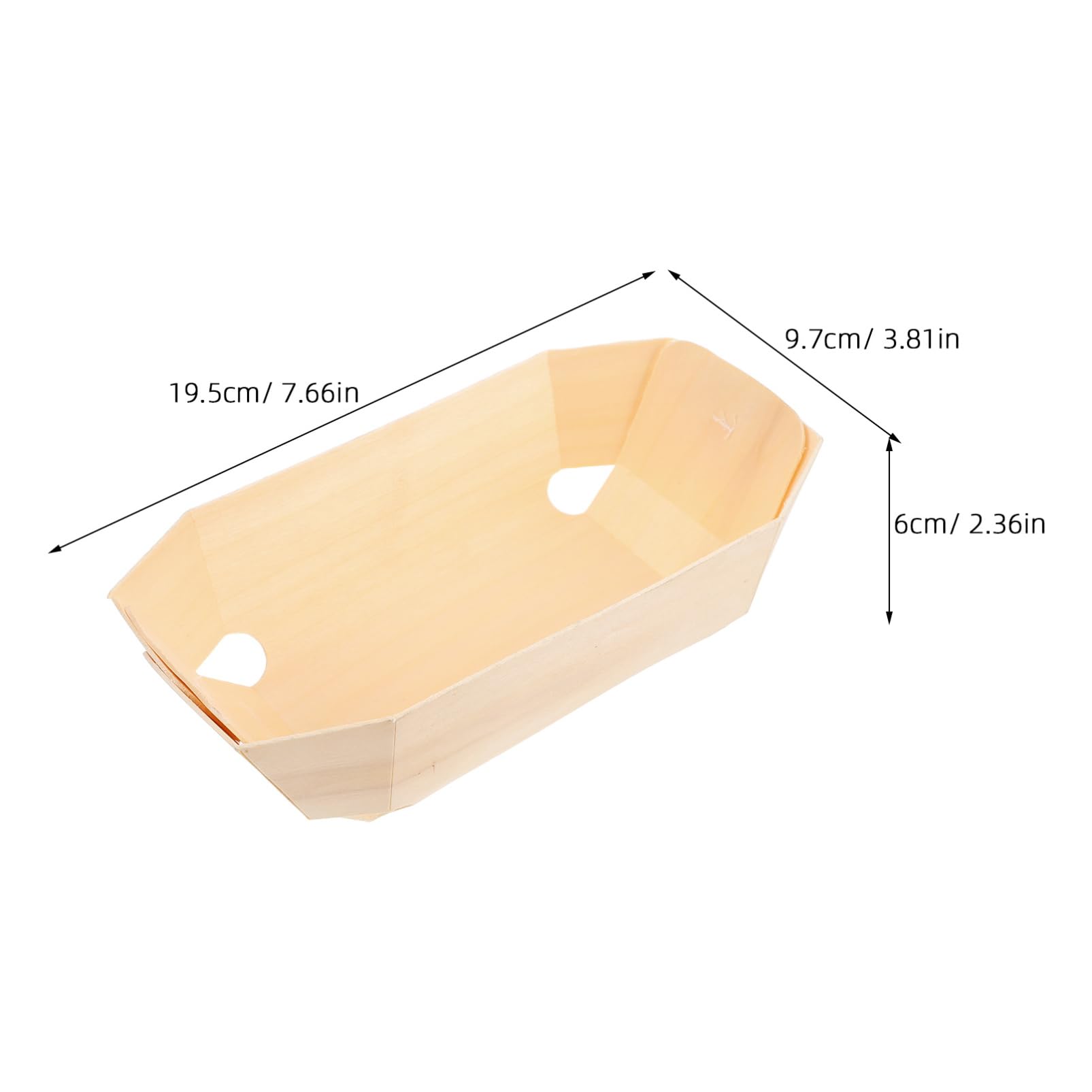 Ciieeo Elegant Wooden Sushi Box 10pcs Solid Wood Lunch Container Wood Food Box Sushi Tray Versatile Cake Bread Packaging