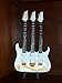 Mini Guitar STEVE VAI White Statuette
