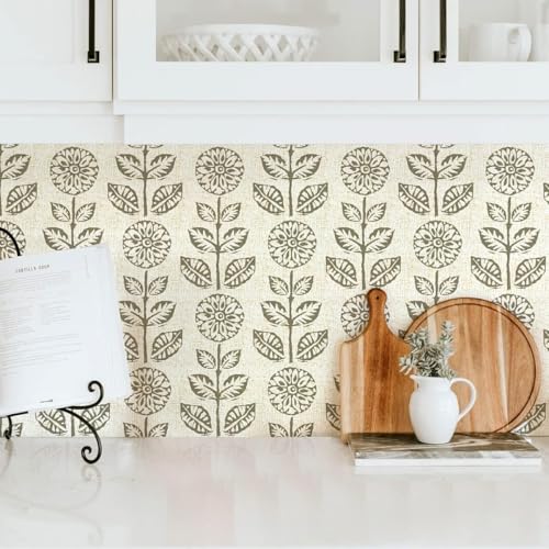 Wudnaye Vintage Floral Peel and Stick Wallpaper for Farmhouse 17.7in×590in by Wudnaye - Used condition - Image 7